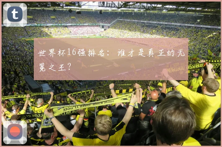 世界杯16强排名：谁才是真正的无冕之王？