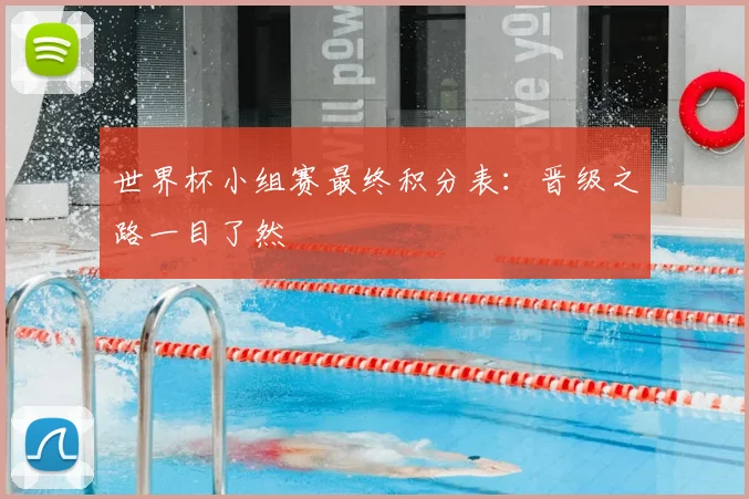 世界杯小组赛最终积分表：晋级之路一目了然