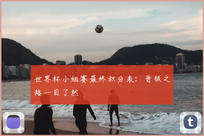 世界杯小组赛最终积分表：晋级之路一目了然