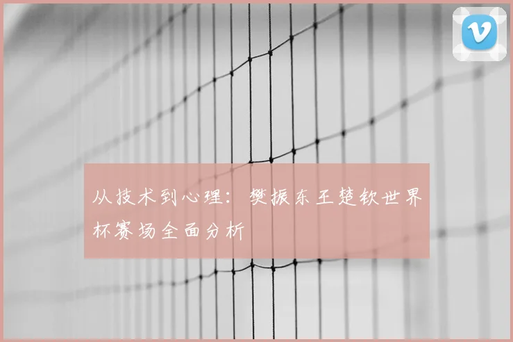 从技术到心理：樊振东王楚钦世界杯赛场全面分析
